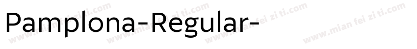 Pamplona-Regular字体转换