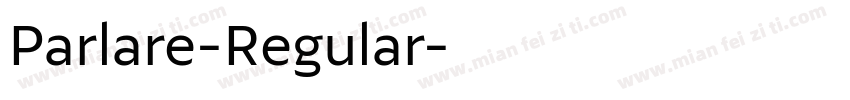 Parlare-Regular字体转换