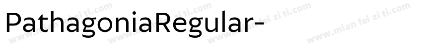 PathagoniaRegular字体转换
