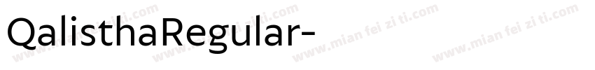 QalisthaRegular字体转换