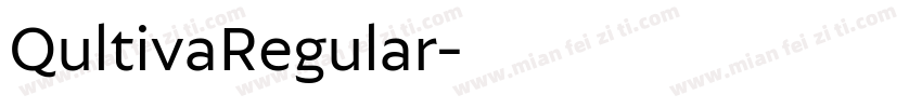QultivaRegular字体转换
