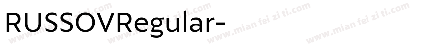 RUSSOVRegular字体转换