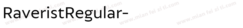 RaveristRegular字体转换