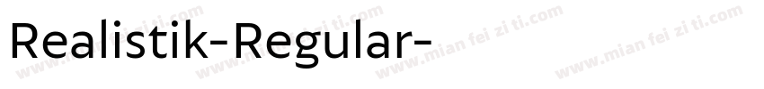 Realistik-Regular字体转换