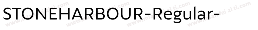 STONEHARBOUR-Regular字体转换