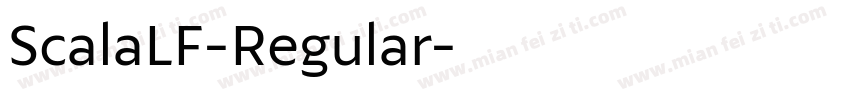 ScalaLF-Regular字体转换