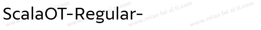 ScalaOT-Regular字体转换
