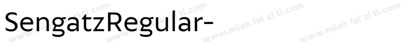 SengatzRegular字体转换