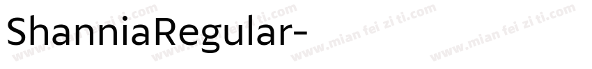 ShanniaRegular字体转换