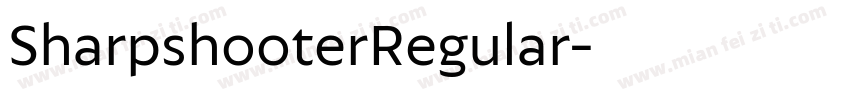 SharpshooterRegular字体转换