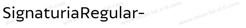 SignaturiaRegular字体转换
