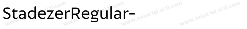 StadezerRegular字体转换