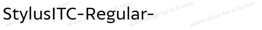 StylusITC-Regular字体转换