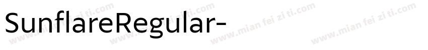 SunflareRegular字体转换