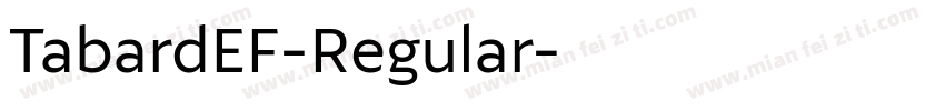 TabardEF-Regular字体转换