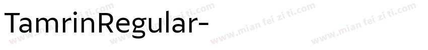 TamrinRegular字体转换