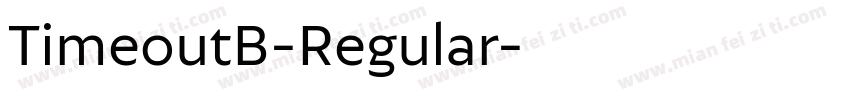 TimeoutB-Regular字体转换