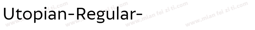 Utopian-Regular字体转换