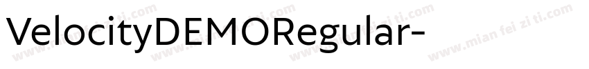 VelocityDEMORegular字体转换
