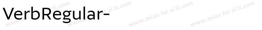 VerbRegular字体转换