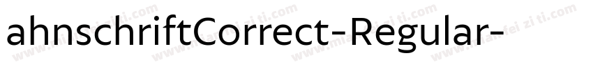 ahnschriftCorrect-Regular字体转换