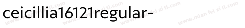 ceicillia16121regular字体转换