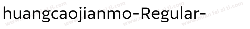 huangcaojianmo-Regular字体转换