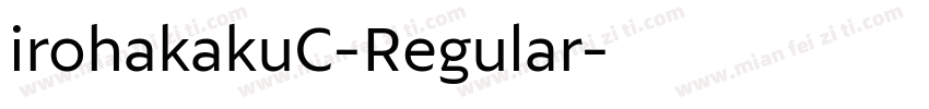 irohakakuC-Regular字体转换