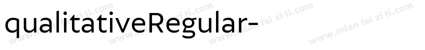 qualitativeRegular字体转换