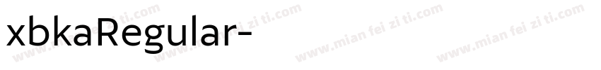 xbkaRegular字体转换