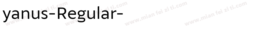 yanus-Regular字体转换