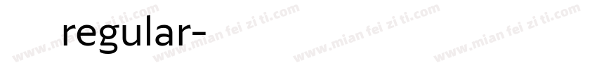三级regular字体转换