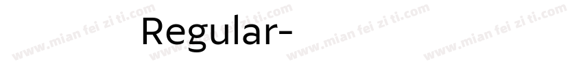 胖橘猫老师Regular字体转换