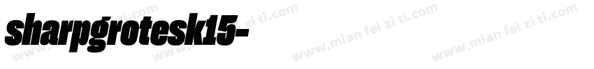 sharpgrotesk15字体转换