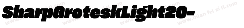 SharpGroteskLight20字体转换