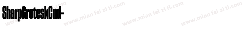 SharpGroteskCnd字体转换