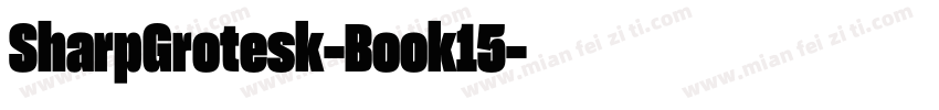 SharpGrotesk-Book15字体转换