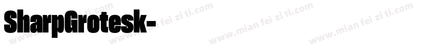 SharpGrotesk字体转换