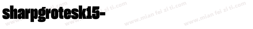 sharpgrotesk15字体转换