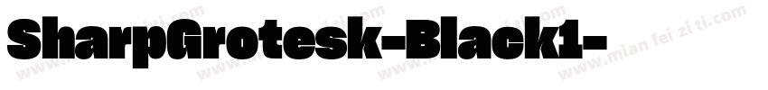SharpGrotesk-Black1字体转换