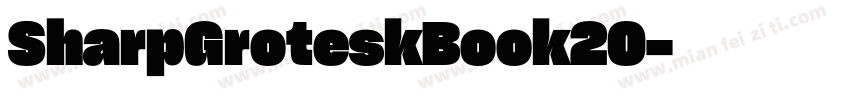 SharpGroteskBook20字体转换