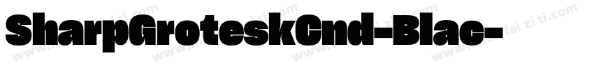 SharpGroteskCnd-Blac字体转换