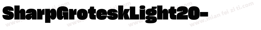 SharpGroteskLight20字体转换