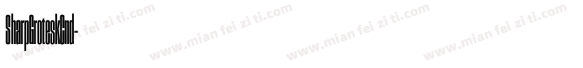 SharpGroteskCnd字体转换