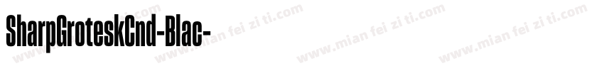 SharpGroteskCnd-Blac字体转换