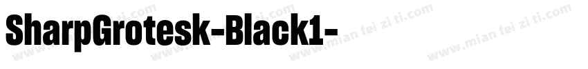 SharpGrotesk-Black1字体转换