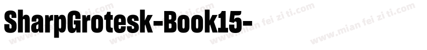 SharpGrotesk-Book15字体转换