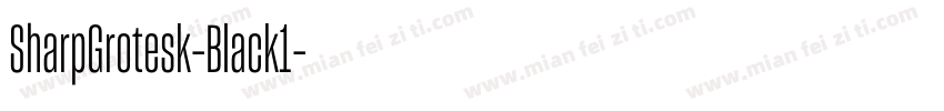 SharpGrotesk-Black1字体转换