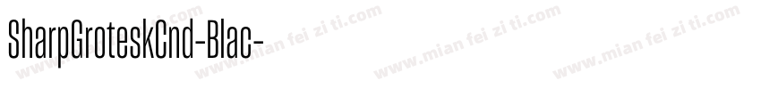 SharpGroteskCnd-Blac字体转换