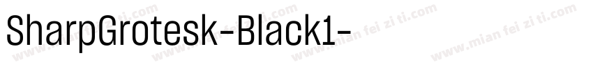 SharpGrotesk-Black1字体转换